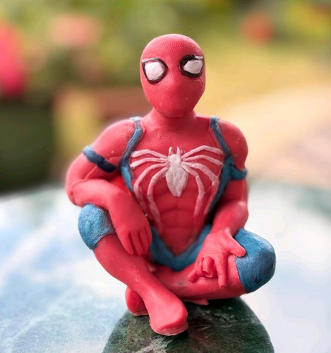 Handmade chocolate spiderman - handmade,