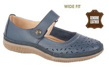 BOULEVARD LADIES NAVY WIDE