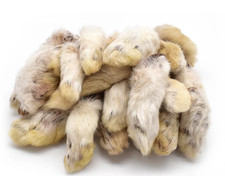 1kg Rabbit Feet With Fur | Dog Treats | Natural Air Dried | Hypoallergenic Hair