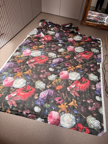 Italian velvet floral - floral, printed
