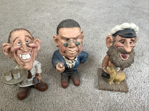 Three humorous characature - three,