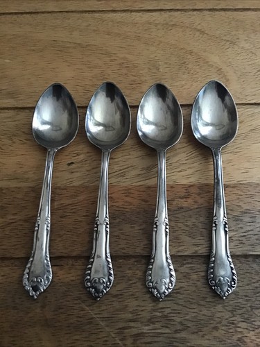 Silver plate teaspoons - plate, 4