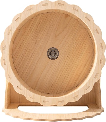 Wooden hamster wheel 15cm - wooden,