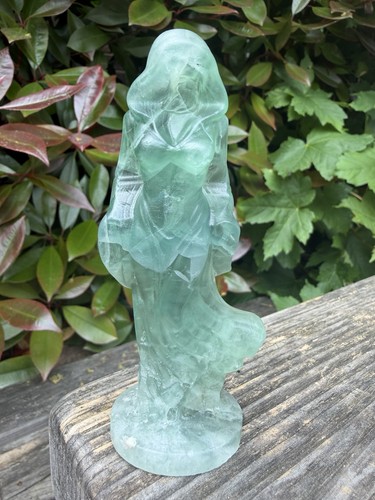 Green fluorite lady goddess - fluorite,