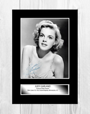 Judy Garland (2) A4 repro mounted signed photograph poster. Choice of frame.