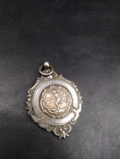 Vintage Silver Watch Fob Football Medal