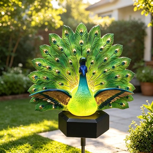 Solar peacock garden - solar,