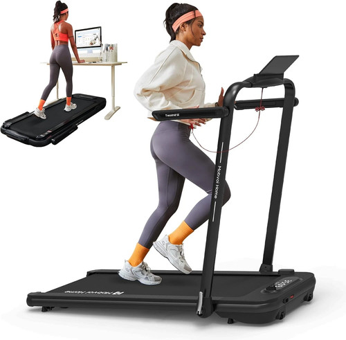 Walking pad treadmill - walking, under
