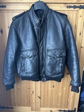 Kett Leather Biker Jacket Vintage 70s 80s. Size 42