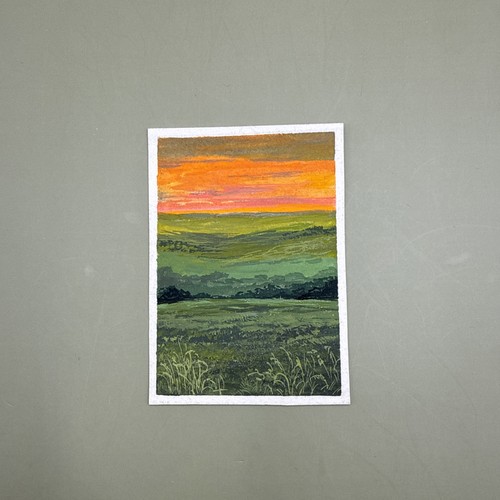 Aceo original miniature - aceo,