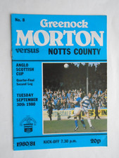 Morton v Notts County 1980/81