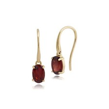 Classic oval garnet claw - claw, set