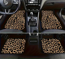 Leopard Print Car Floor Mats