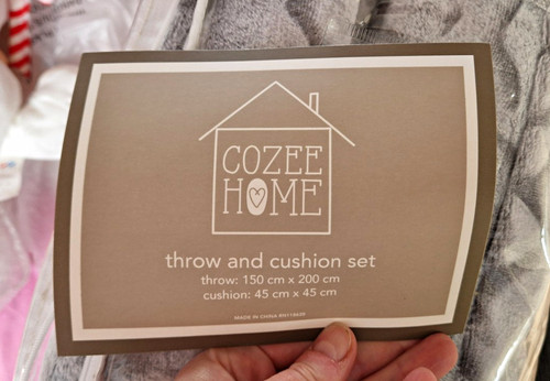 Cozee home grey - grey, patterned