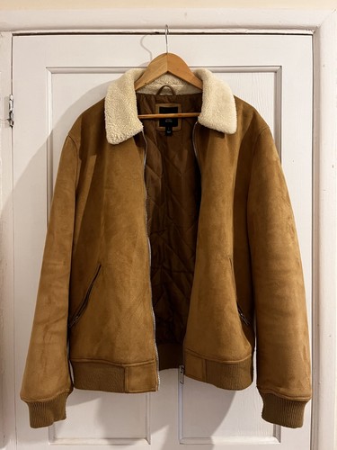 Brown suede shearling - brown, style