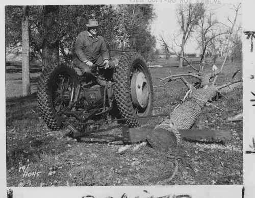 1952 man tractor - mounted, saw