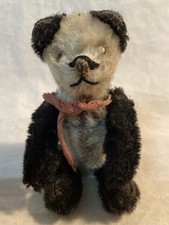 Vintage Schuco Mohair Panda Bear Circa 1950 Jointed Teddy Bear