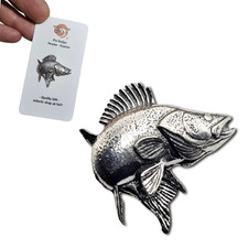 Zander Pin Badge Pewter