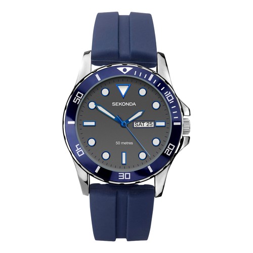 Sekonda gents blue silicone - sekonda,