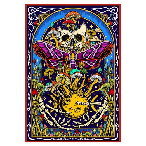 The moth tapestry 90 - tapestry, 60