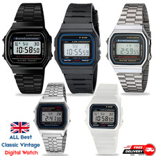Men's Digital LED Sports Watch Waterproof Military Wristwatch Alarm Stopwatch UK