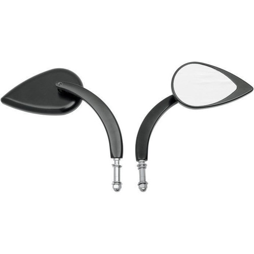 Black long stem teardrop - long,