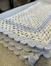 Creamy Pastel Hand Crocheted Afghan Granny Throw/lap Blanket Beautiful 43 X 41’