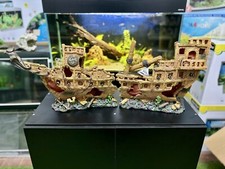 XXL X EXTRA LARGE Aquarium Tank Ornament Shipwreck Decoration 100cm RRP 167.99