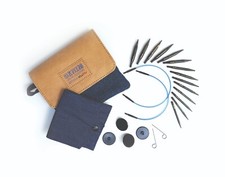 KnitPro Indigo Wood MINI Interchangeable knitting needle set