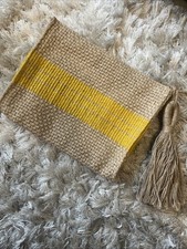  Large Zara Jute Clutch Bag