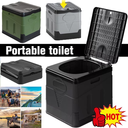Portable camping toilet - camping,