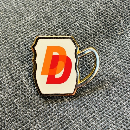 Double diamond pint glass pin - double,