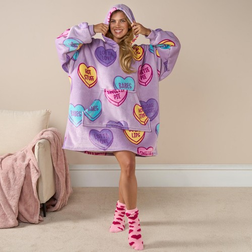 Hoodie blanket candy - hoodie, heart