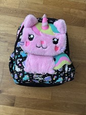 Girls' Smiggle Fluffy Cat Rucksack Backpack and Shoulder Bag