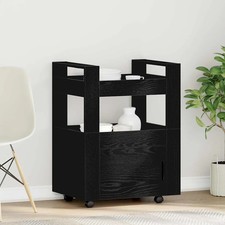 WALPLUS Kitchen Trolley Black