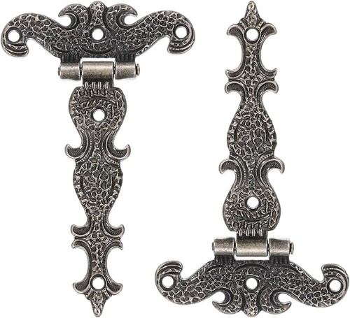 Strap door hinges 2pcs - 3.5", t-strap