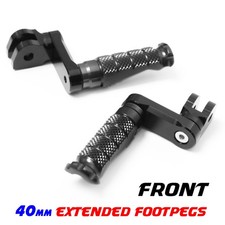 Black R-FIGHT Front Foot Pegs