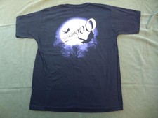 Strongbow T-shirt Size Medium Halloween Bats Design on Back. Black Used