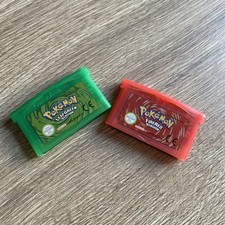 Pokémon Leaf Green Fire Red Bundle Version 2025 Nintendo Game Boy Advance Tested