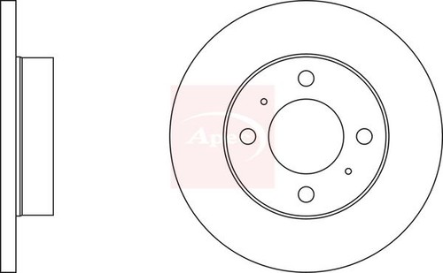 Apec front brake - discs, for