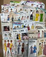 Job Lot 1960-80s Sewing Patterns Simplicity Butterick McCalls Weldons Cut #6