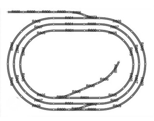 Large hornby gauge triple - gauge, 'triple