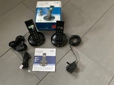 BT Graphite 1100 Two Digital Cordless Handsets Black with Box (See Description) 