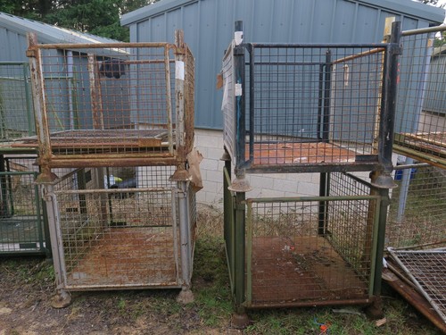Metal post pallet stackable - metal, 4