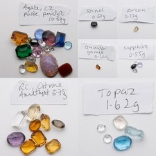 Mixed lot Vintage Loose Gemstones – Sapphire, Zircon, Spinel, Grossular Garnet,