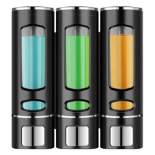 Shampoo & Conditioner Dispenser Wall Mounted, 400ml* 3 Soap Shower Dispenser Set