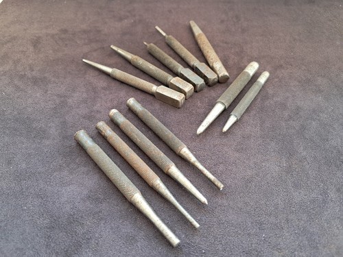 Vintage steel center punch - vintage,