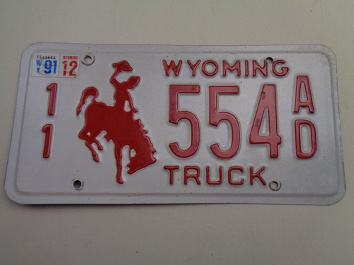 American wyoming retro license - retro,