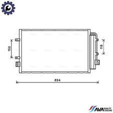 CONDENSER AIR CONDITIONING IV5127D FOR IVECO CITY/Bus/DAILY F1CE0441A 3.0L 4cyl