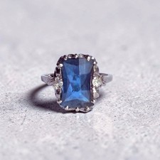 Vintage BDA 10K Gold Blue